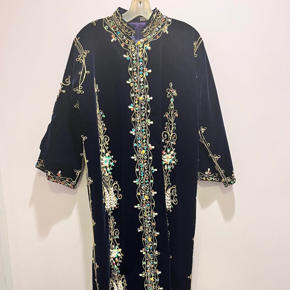 Velvet Embroidered Caftan